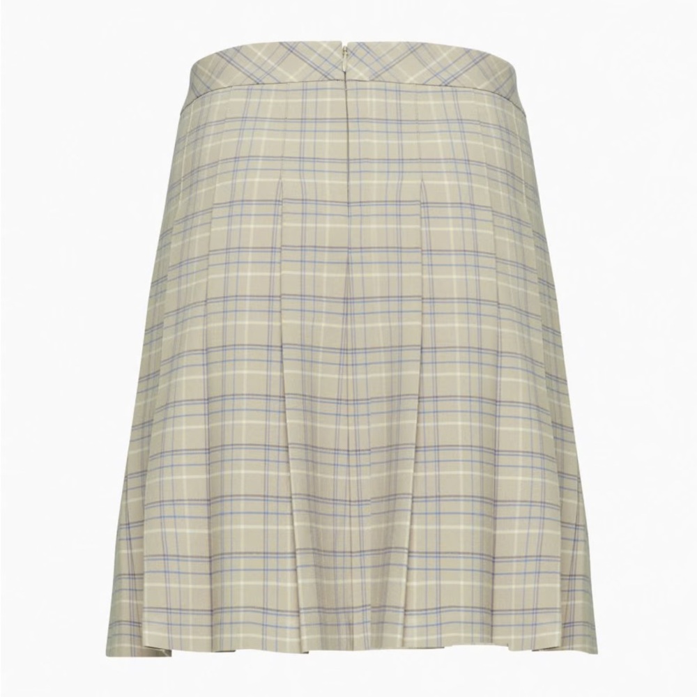 Sunday Best Olive Knee-length Pleated Skirt - Picture 2 of 8